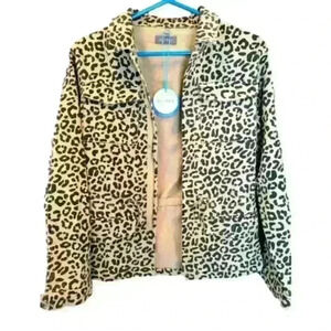 DL1961 cheetah print woman's coat sz L NWT